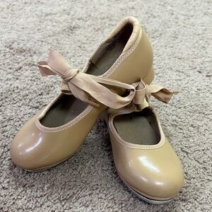 Balera Caramel Tie Tap Shoes